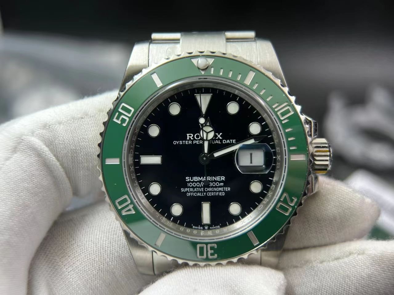 Submariner 41mm 126610 LV Kermit 904L Steel VSF 1:1 Best Edition VS3235