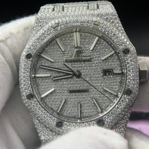 Royal Oak 41mm 15400 Customized FUll moissanite (Based on APS factory)