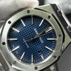 Royal Oak 41mm 15400 SS APS Factory 1:1 Best Edition Blue Textured Dial on SS Bracelet A3120