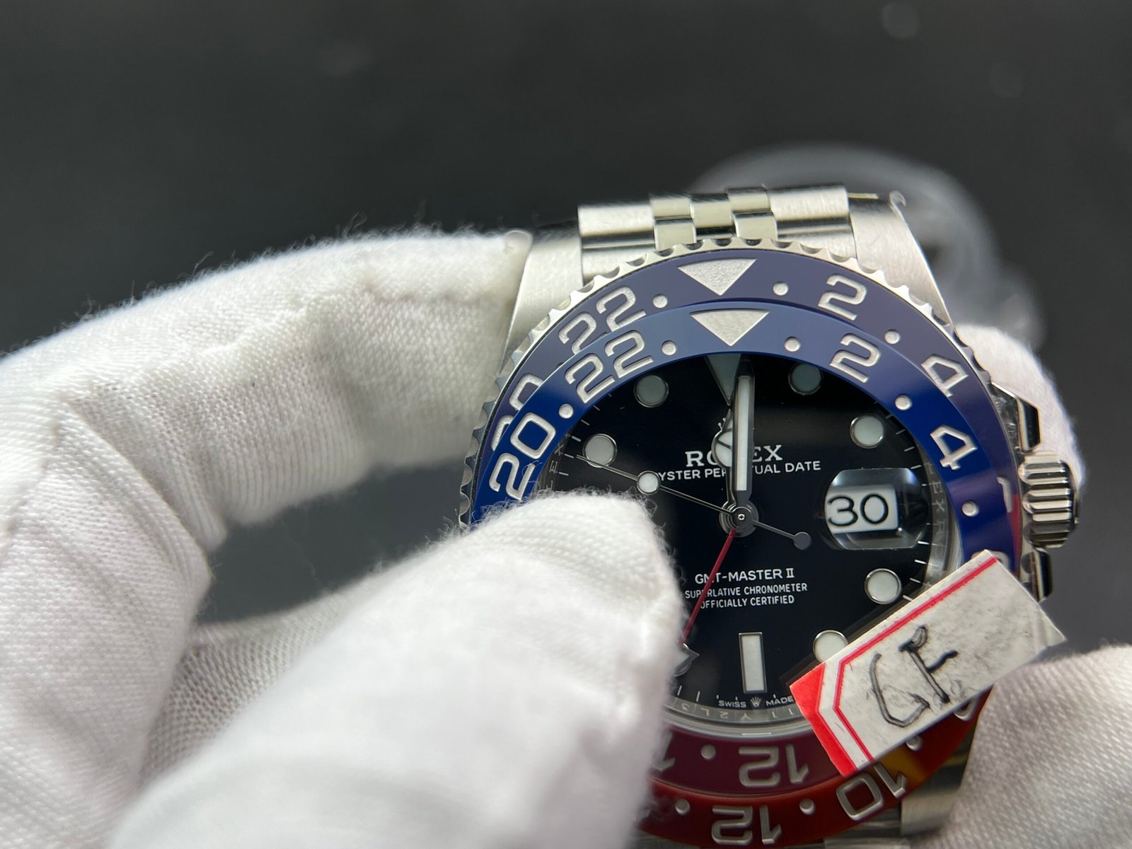 GMT-Master II 126710 BLRO Upgrade Close Genuine Red/Blue Ceramic 904L Steel Clean Factory Best Edition on Jubilee and oyster Bracelet DD3285 V3 version - Image 18