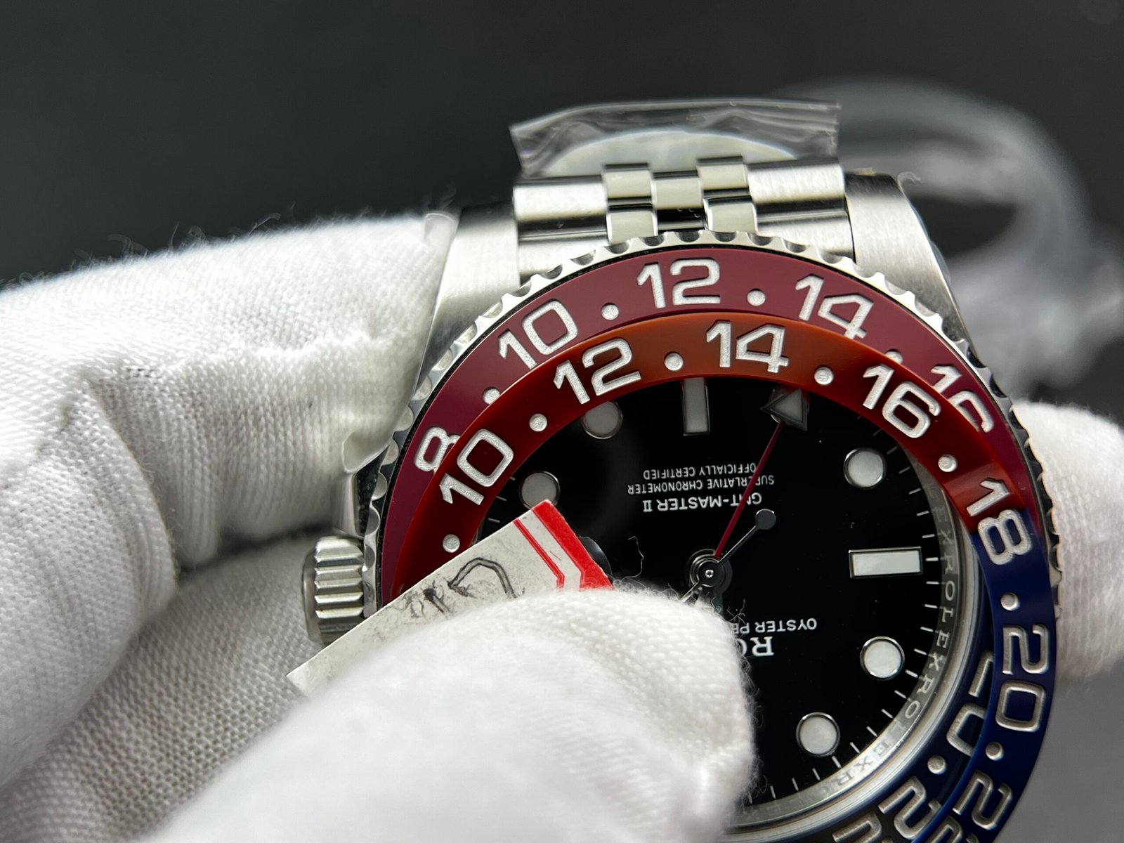 GMT-Master II 126710 BLRO Upgrade Close Genuine Red/Blue Ceramic 904L Steel Clean Factory Best Edition on Jubilee and oyster Bracelet DD3285 V3 version - Image 17