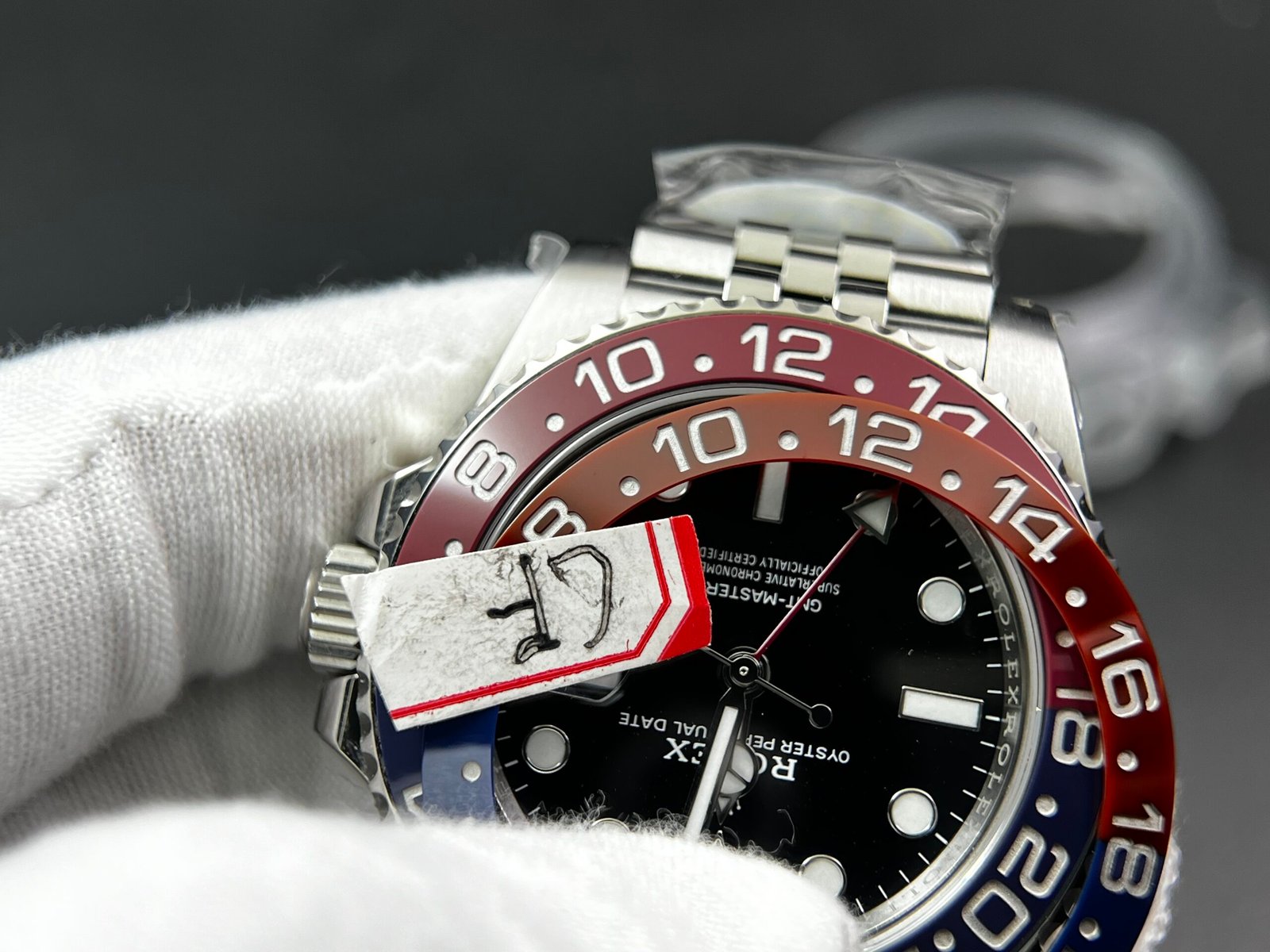 GMT-Master II 126710 BLRO Upgrade Close Genuine Red/Blue Ceramic 904L Steel Clean Factory Best Edition on Jubilee and oyster Bracelet DD3285 V3 version - Image 16
