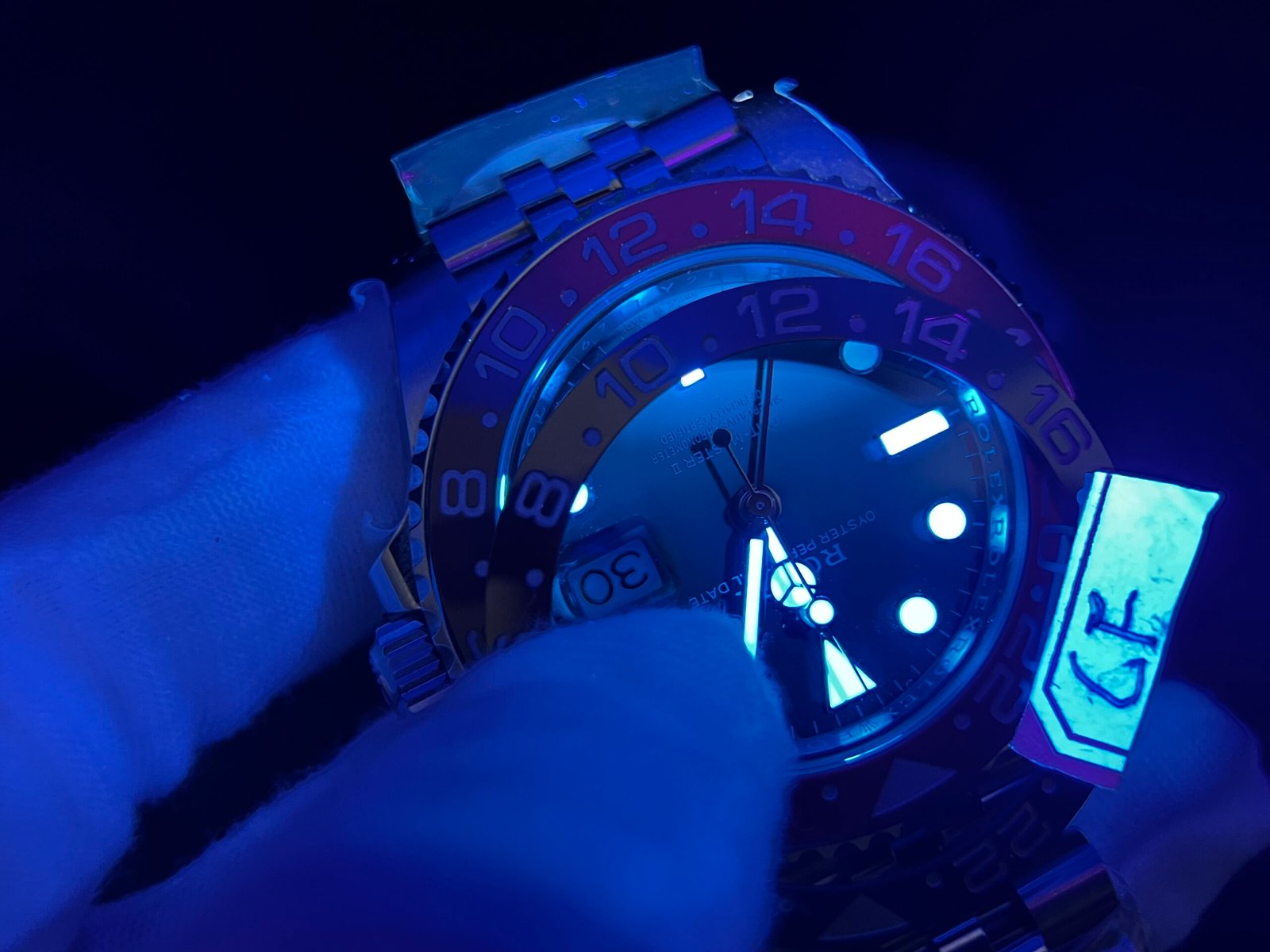 GMT-Master II 126710 BLRO Upgrade Close Genuine Red/Blue Ceramic 904L Steel Clean Factory Best Edition on Jubilee and oyster Bracelet DD3285 V3 version - Image 14