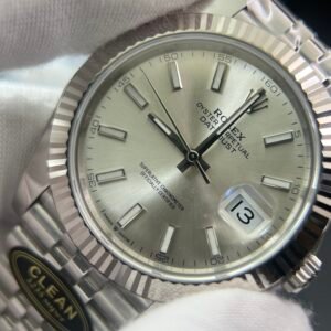 DateJust 41126234 Clean Factory 1:1 Best Edition 904L Steel Silver Stick Dial on Jubilee Bracelet VR3235