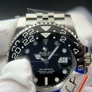 GMT-Master II 126710 BLNR Upgrade close Genuine Black/Blue Ceramic bezel 904L Steel Clean Factory Best Edition on Oyster and Jubilee Bracelet DD3285 V3 version