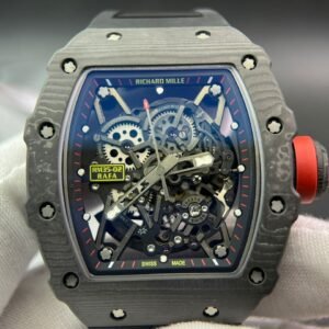 RM035-02 Real NTPT T+F 1:1 Best Edition Skeleton Dial on Black Rubber Strap