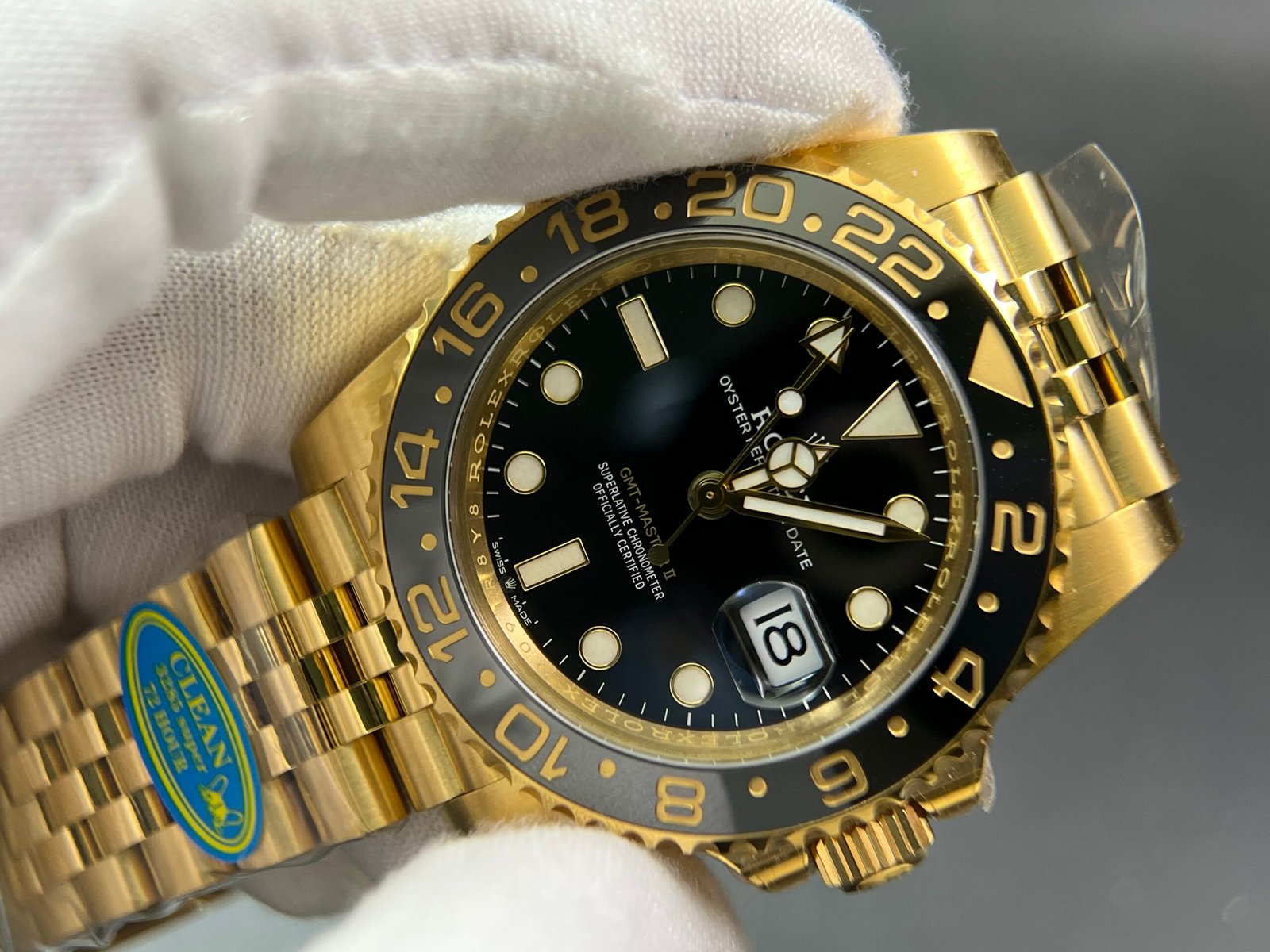 GMT Master II 126718 Clean 1:1 Best Edition Black Dial on Jubilee Bracelet DD3285 - Image 4