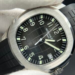 Aquanaut 5167 SS 3KF Best Edition Gray Dial on Black Rubber Strap A330 Super Clone V3