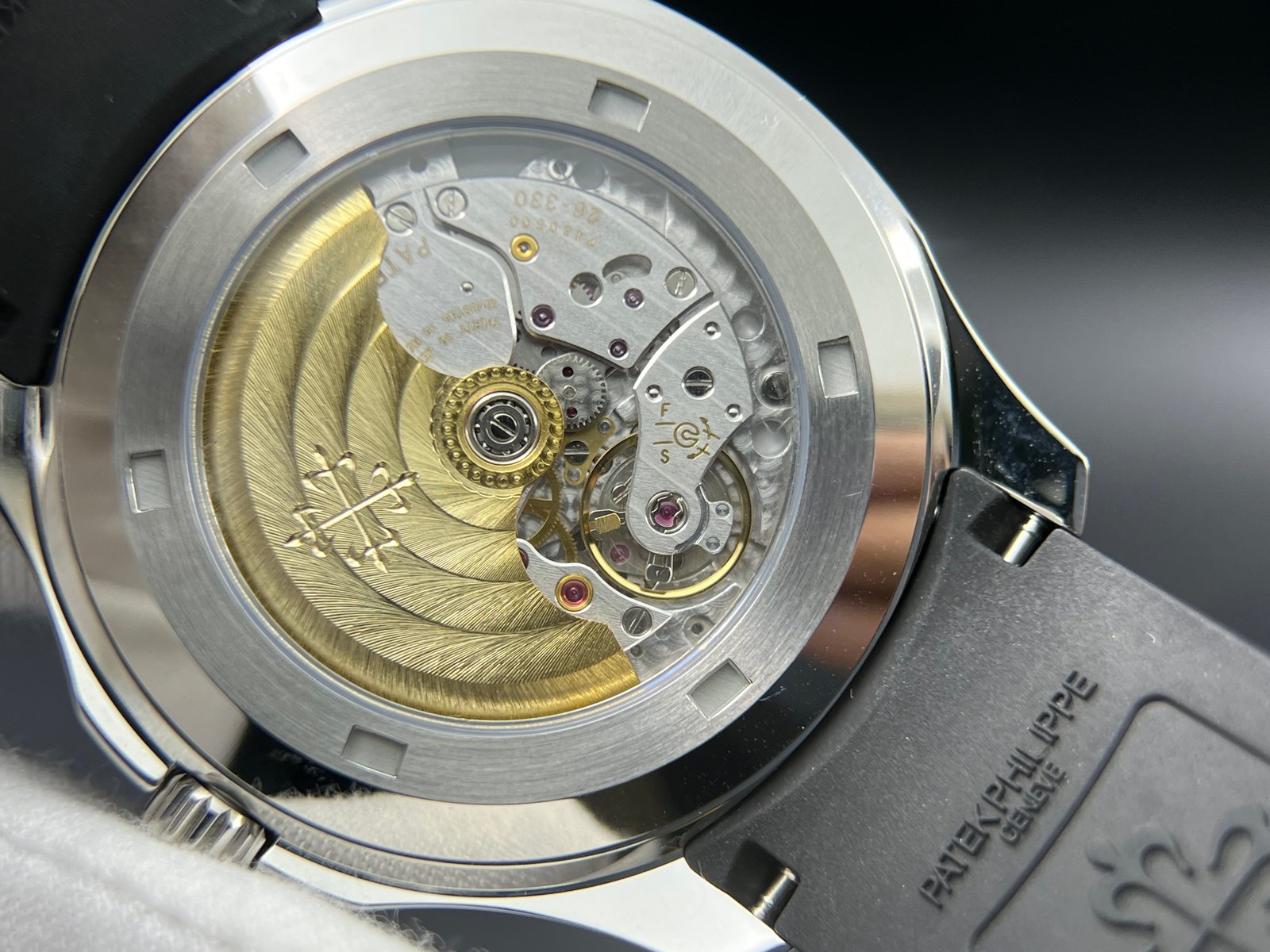 Aquanaut 5167 SS 3KF Best Edition Gray Dial on Black Rubber Strap A330 Super Clone V3 - Image 14