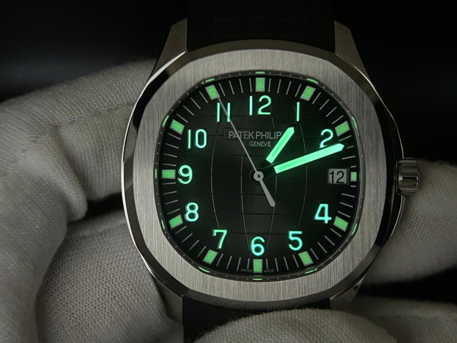 Aquanaut 5167 SS 3KF Best Edition Gray Dial on Black Rubber Strap A330 Super Clone V3 - Image 8