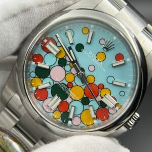 Oyster Perpetual 126000 41mm and 36mm SS Clean 1:1 Best Edition 904L Steel Celebration Bubbles Dial on SS Bracelet VR3230