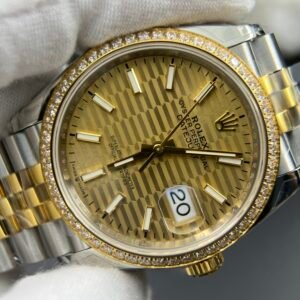 DateJust 36 SS 126233 VSF:1 Best Edition 904L Steel YG Textured Dial on Jubilee Bracelet VS3235