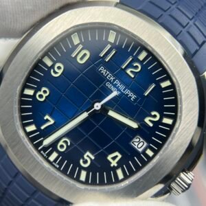 Aquanaut 5168  SS 3KF 1:1 Best Edition Blue Dial on Blue Rubber Strap A330 Super Clone V3