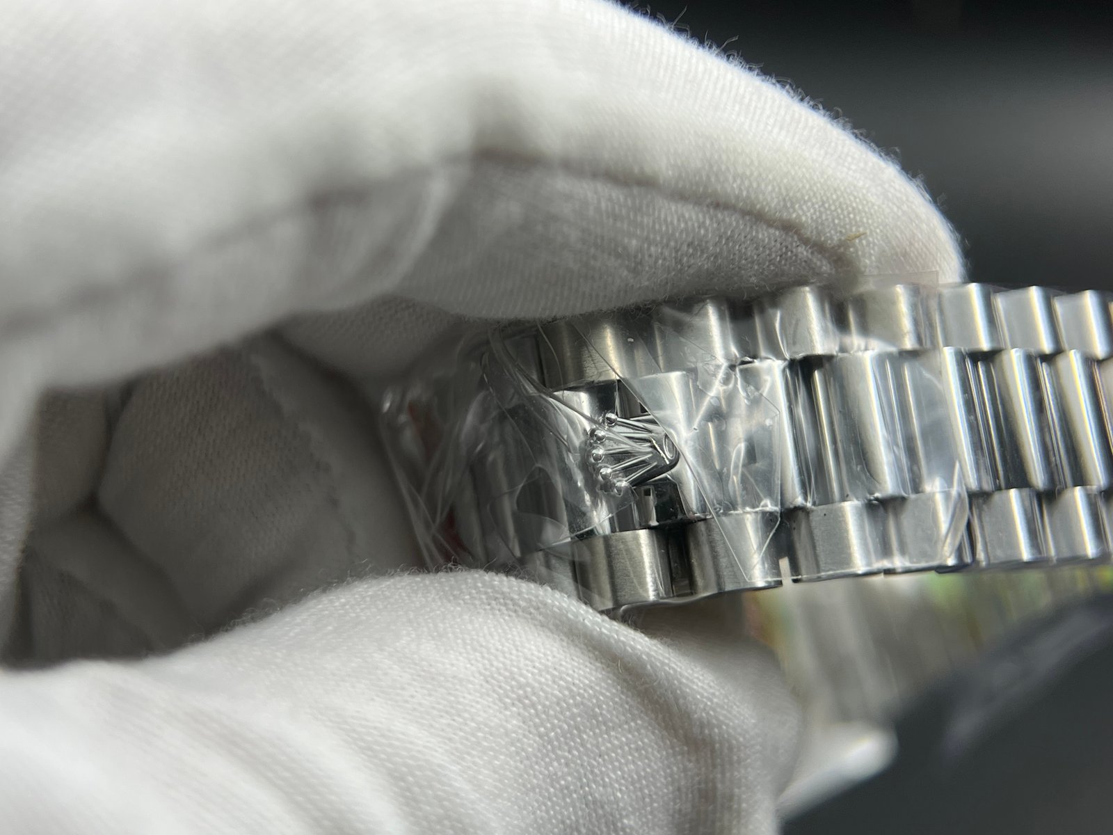 Day Date 40 SS 904L Steel QF 1:1 Best Edition Blue Dial with Arabic Markers on SS Bracelet (Tungsten Heavy Version) - Image 14