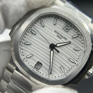 Nautilus 7118 Ladies SS 3KF 1:1 Best Edition White Dial on SS Bracelet 324CS