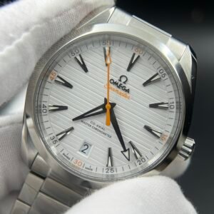 Aqua Terra 150M Master Chronometers VSF 1:1 Best Edition White Dial Orange Hand on SS Bracelet A8900 Super Clone