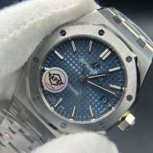 Royal Oak 37mm 15450 SS APSF 1:1 Best Edition Blue Textured Dial on SS Bracelet A3120