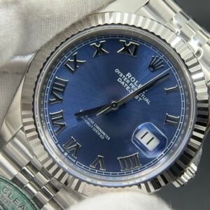 DateJust 41 126334 Clean 1:1 Best Edition 904L Steel Blue Roman Dial on Jubilee Bracelet VR3235