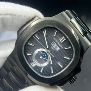 Nautilus 5726 Full Function SS DLC Best Edition Grey Dial on SS Bracelet A324(Based on PPF factory)