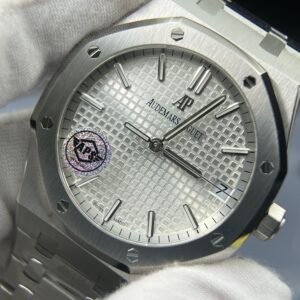 Royal Oak 41mm 15500 SS  1:1 Upgrade Dial and Calendar wheel crystal glass (Based on APS)